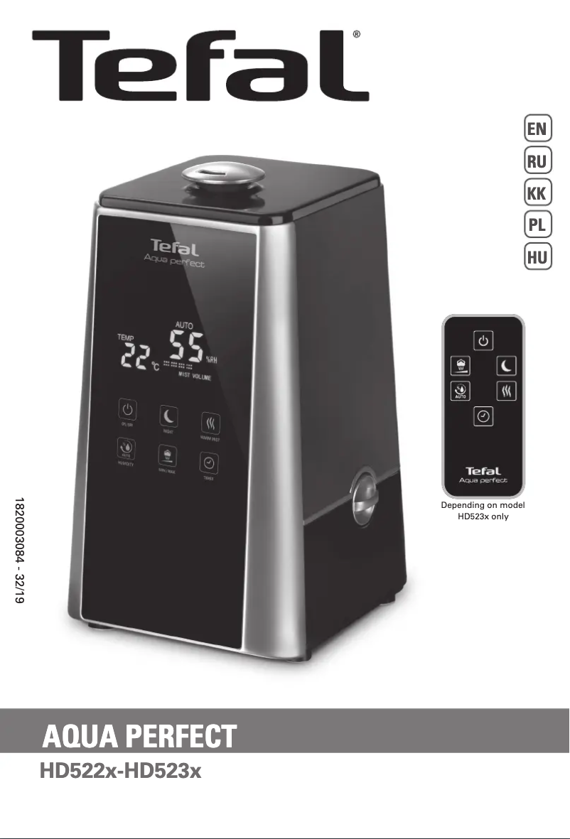 Page n°1 - Manuel utilisateur Tefal Aqua Perfect HD5236