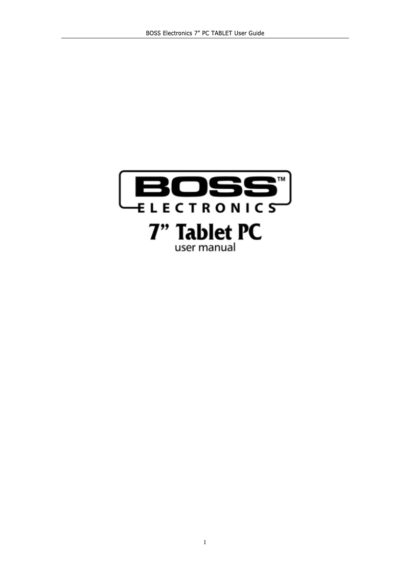 Page 1 de la notice Manuel utilisateur Boss SMB2802