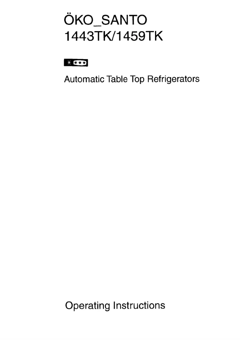 Page 1 de la notice Manuel utilisateur AEG Santo 1443-4TK