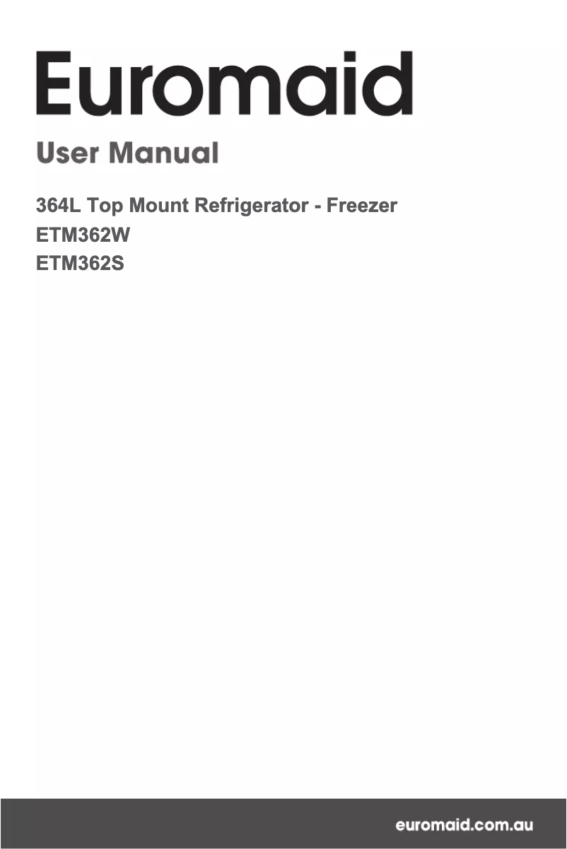 Page n°1 - Manuel utilisateur Euromaid ETM362W