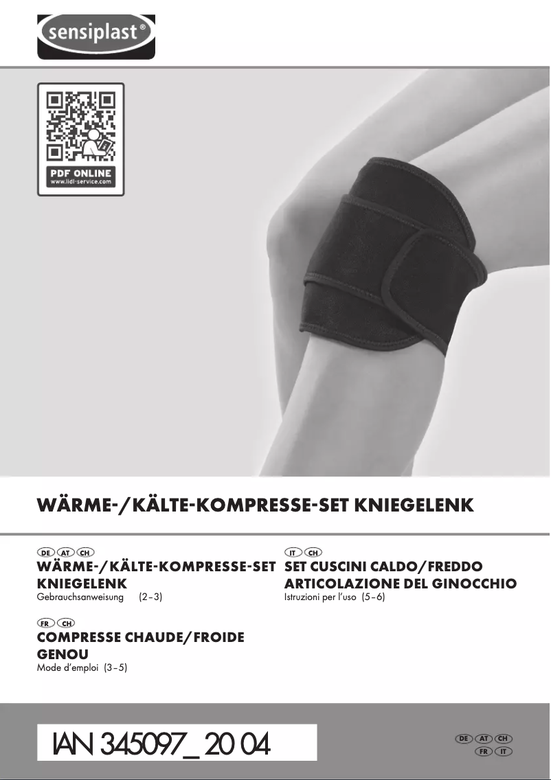 Page 1 de la notice Manuel utilisateur Sensiplast IAN 345097