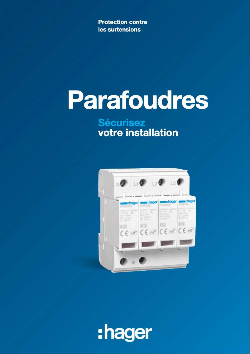 Page 1 de la notice Brochure Hager SPN215R