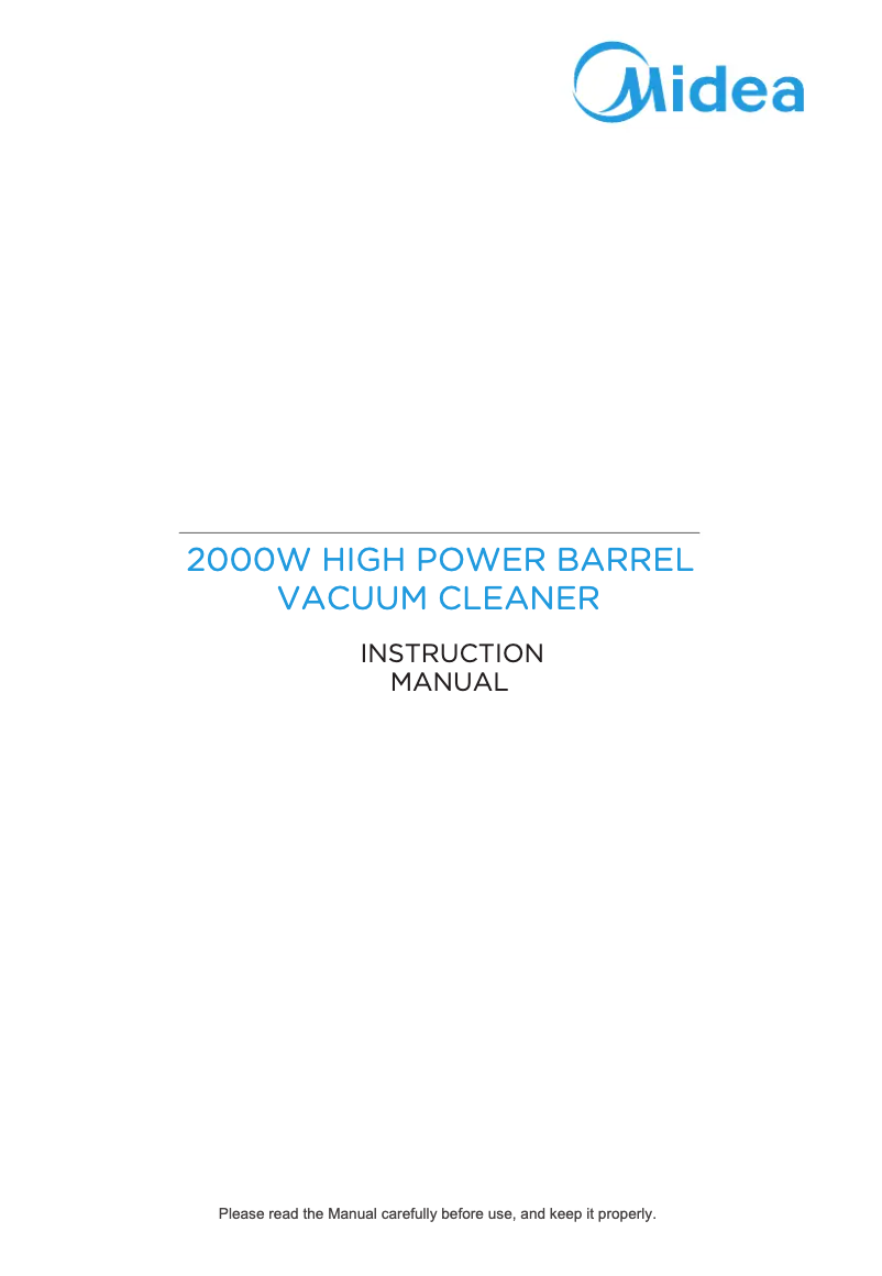 Image de la première page du manuel de l'appareil VCM43B16H-200