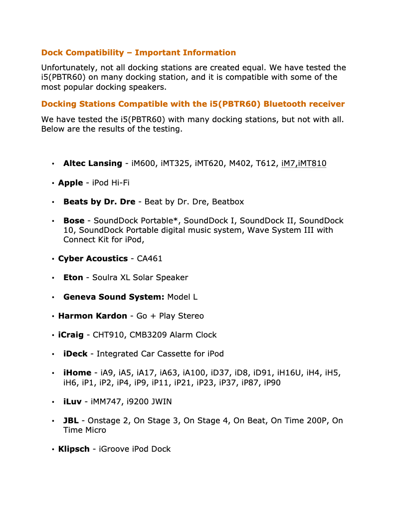 Image de la première page du manuel de l'appareil PBTR60