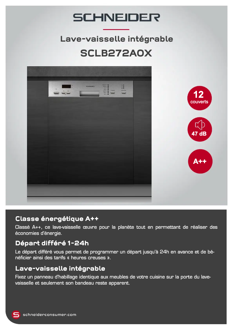 Page n°1 - Manuel utilisateur Schneider SCLB272A0X