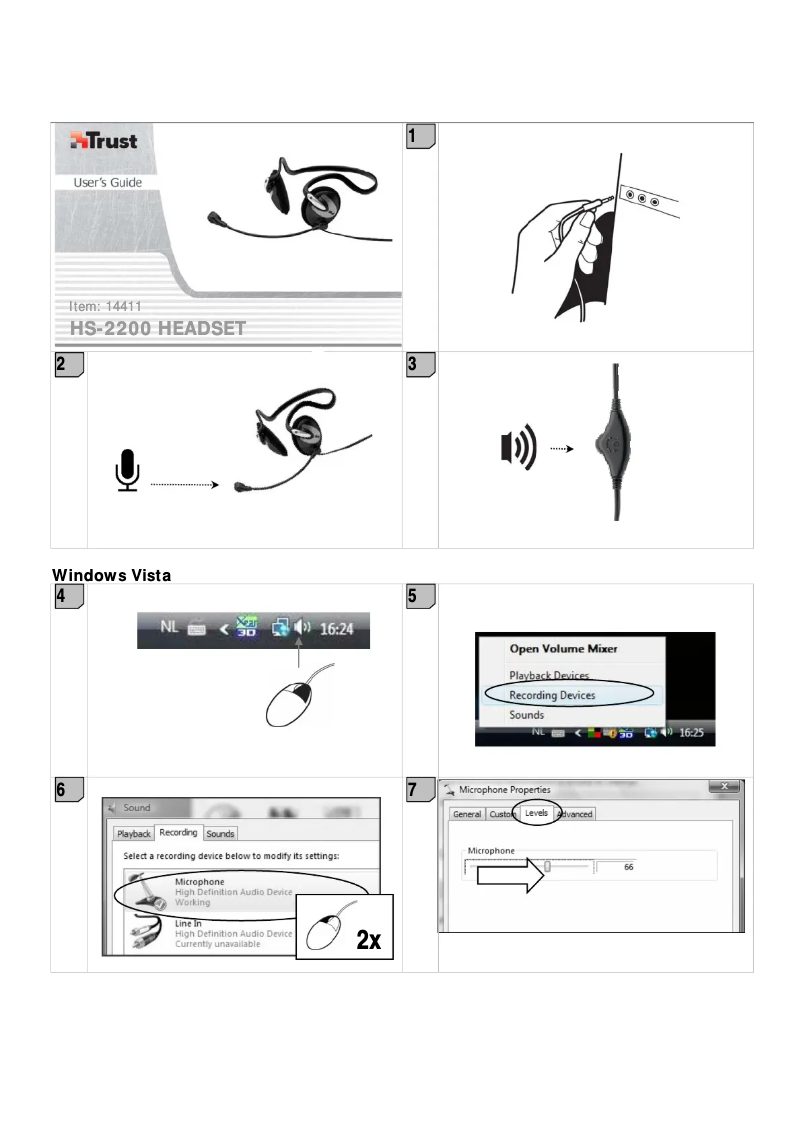 Page 1 de la notice Manuel utilisateur Trust Cinto 14411