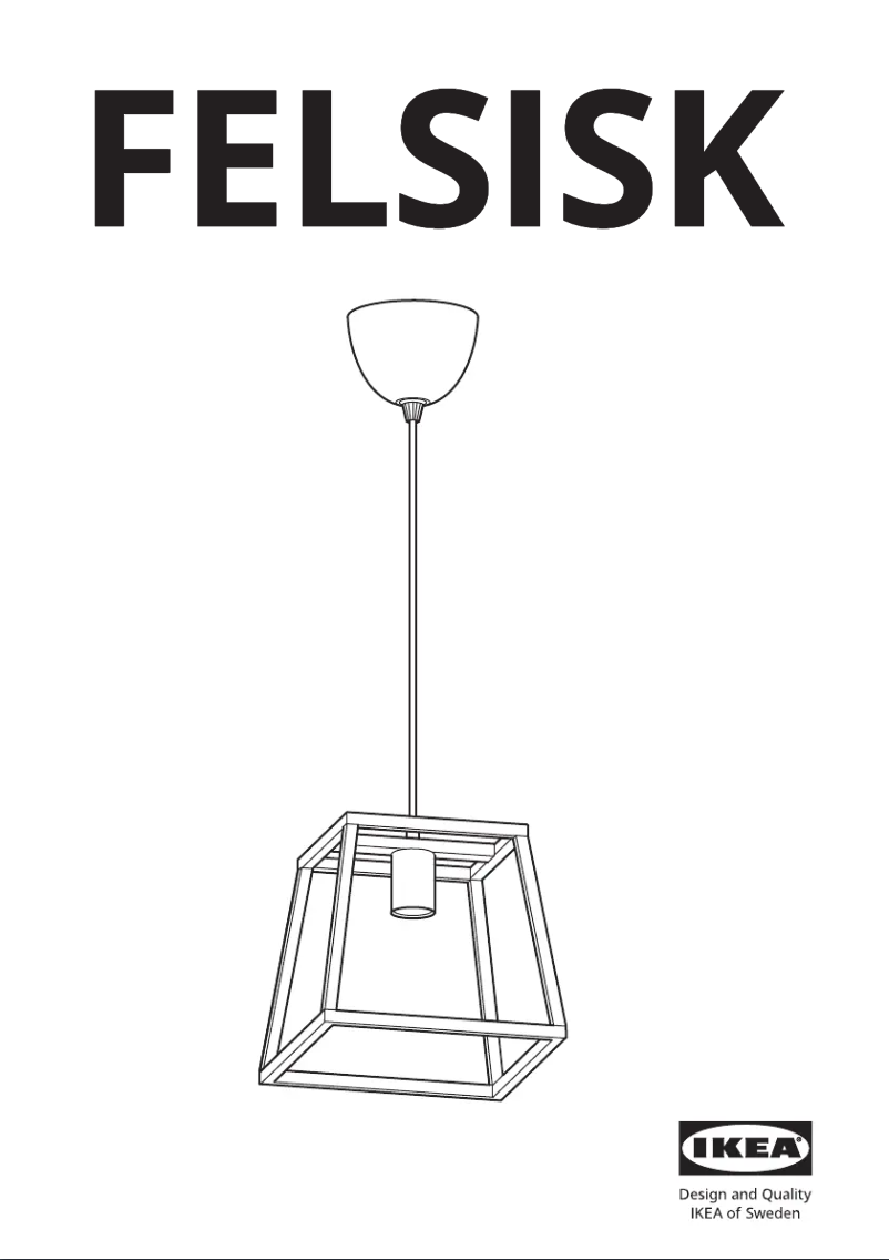 Page 1 de la notice Manuel utilisateur Ikea FELSISK 305.084.98