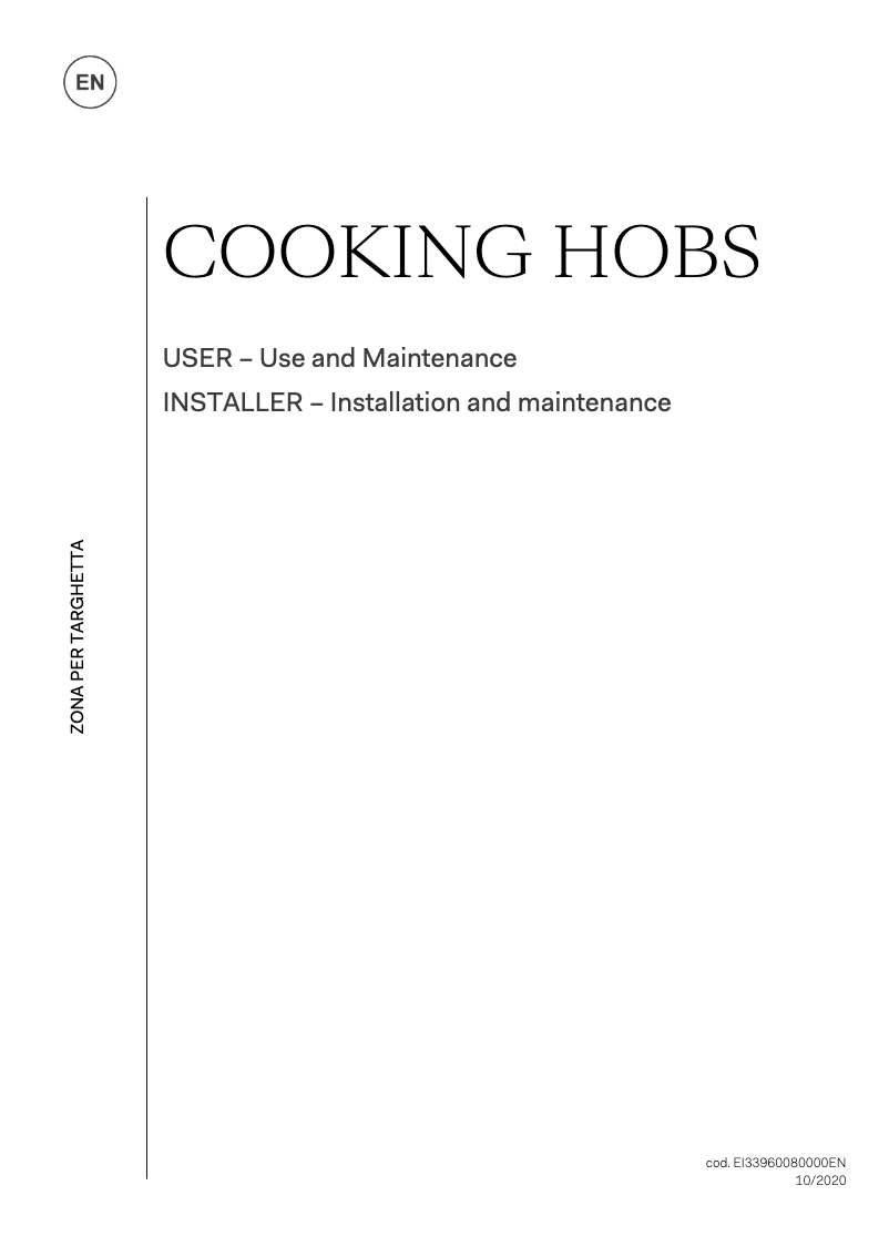 Page 1 de la notice Manuel utilisateur Ilve HP95FC