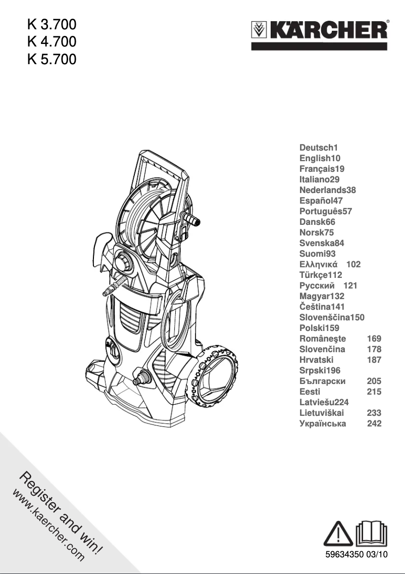 Página 1 del manual Manual de usuario Kärcher K 3.700 MD