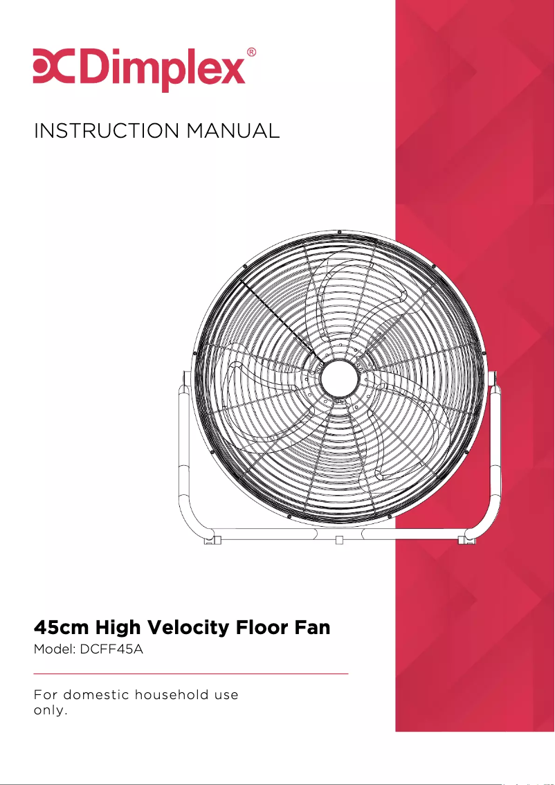 Image de la première page du manuel de l'appareil DCFF45A