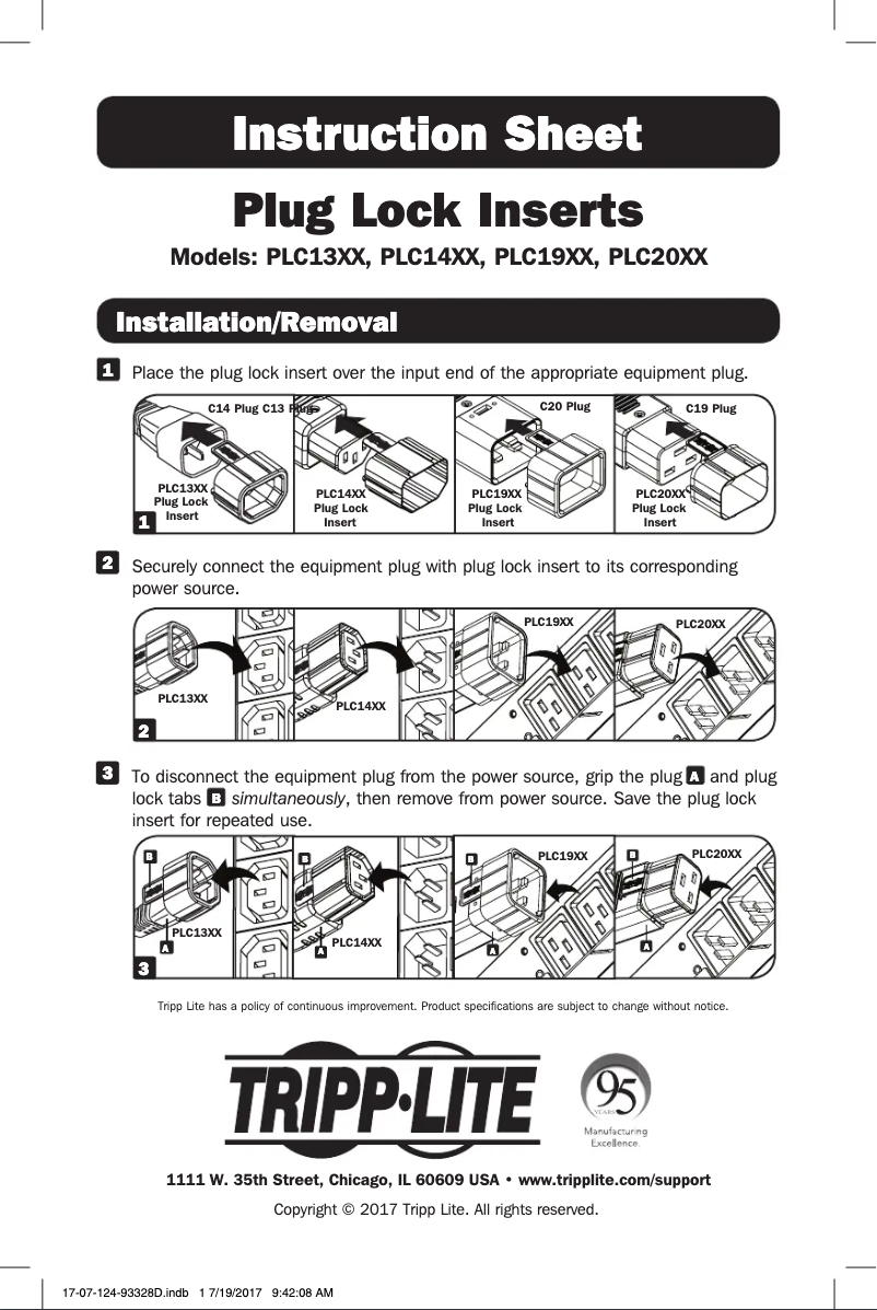 Página 1 del manual Manual de usuario Tripp Lite PLC13BL
