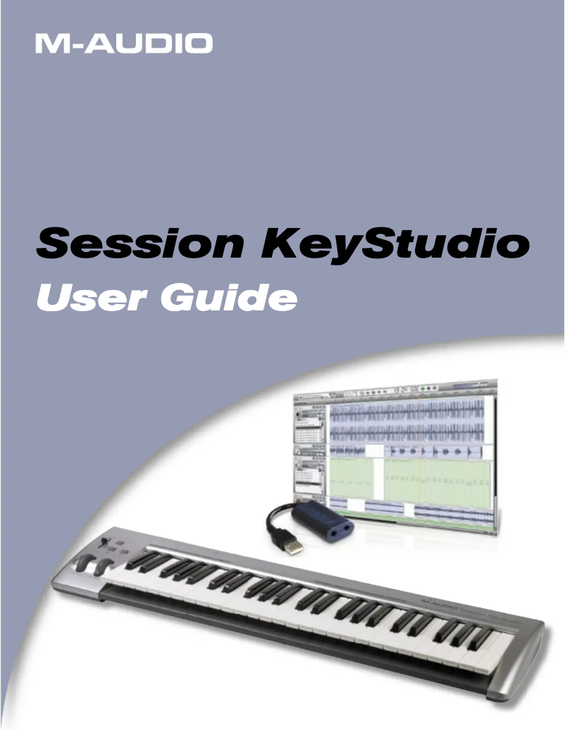 Image de la première page du manuel de l'appareil Session KeyStudio
