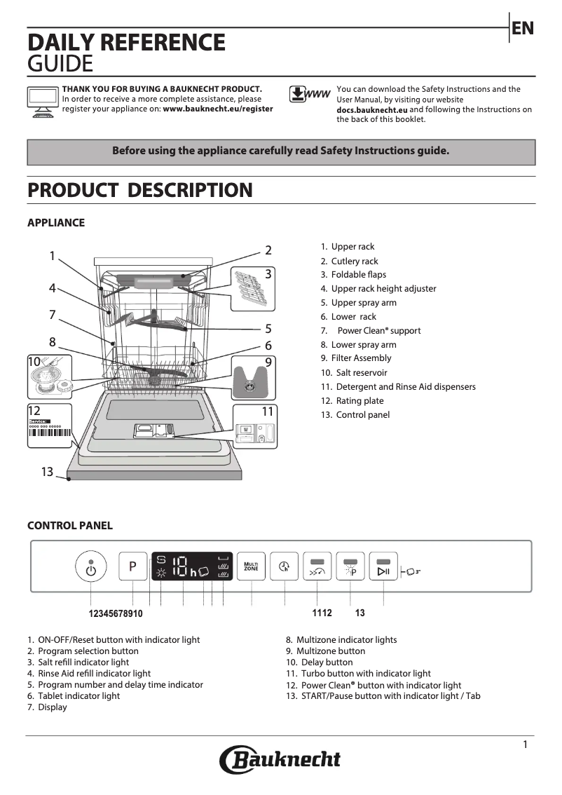 Image de la première page du manuel de l'appareil BCIO 3O33 PLE S CH