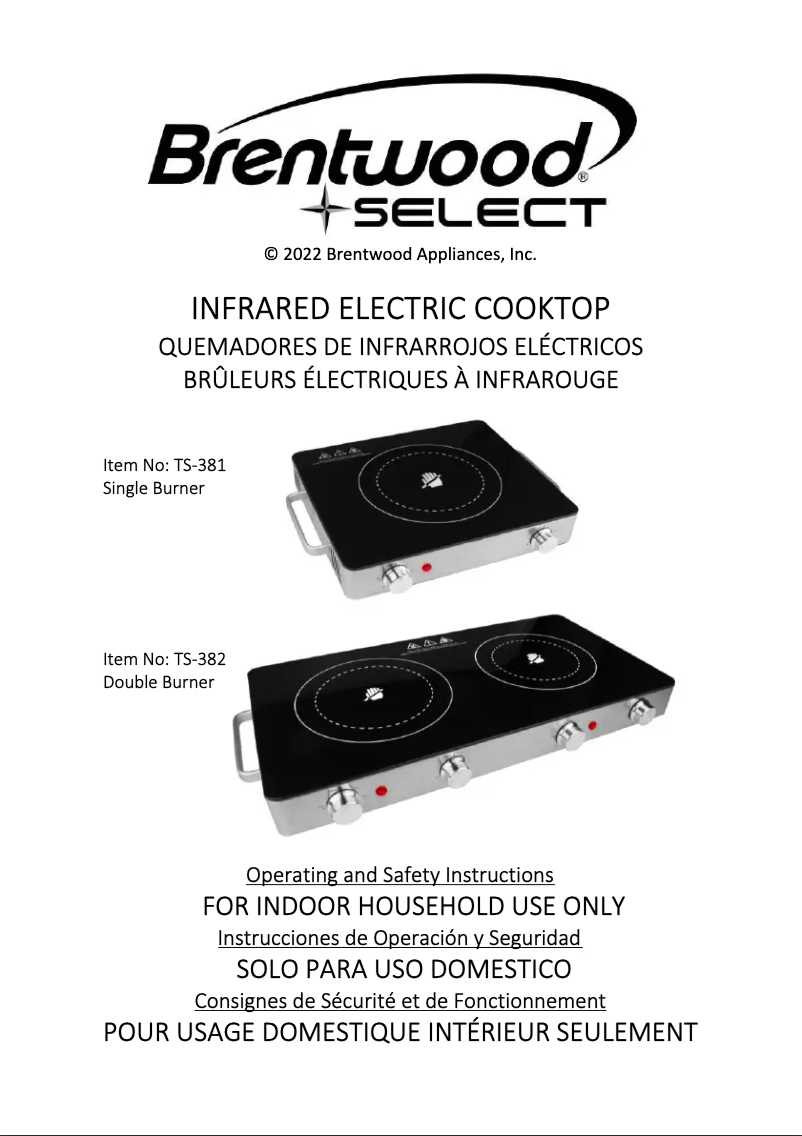 Página 1 del manual Manual de usuario Brentwood TS-381