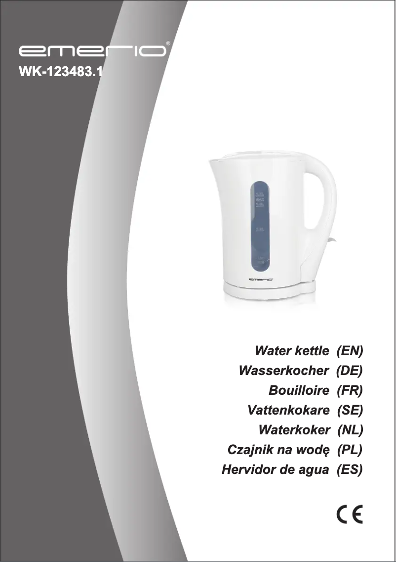 Image de la première page du manuel de l'appareil WK-123483.1