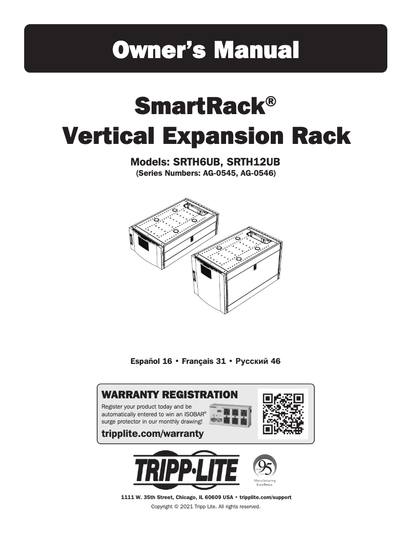 Page n°1 - Manuel utilisateur Tripp Lite SRTH6UB