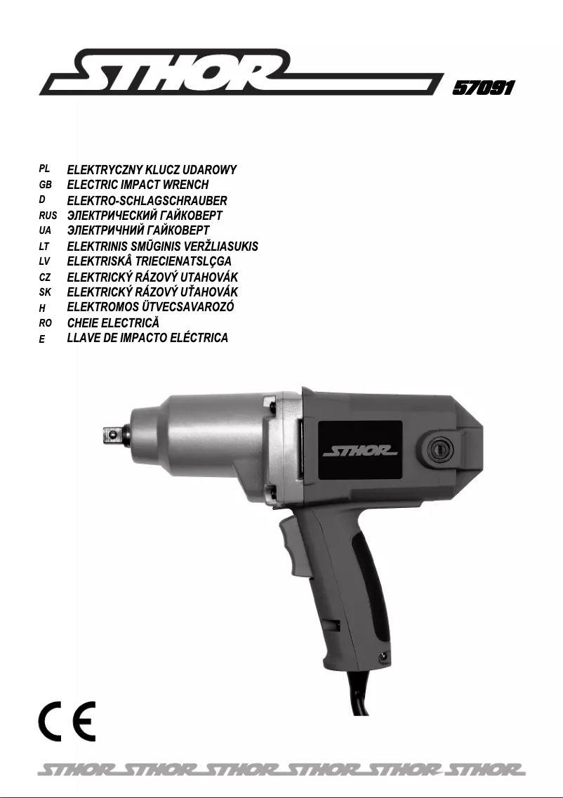 Page n°1 - Manuel utilisateur Sthor 57091