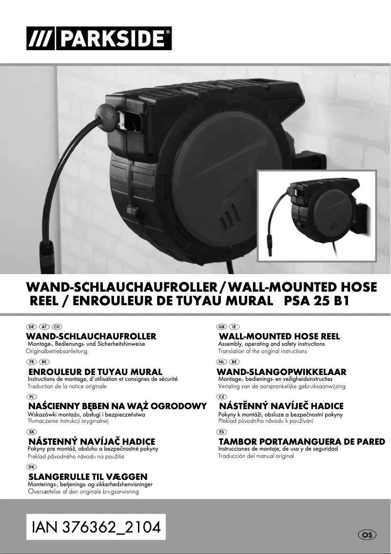 Page 1 de la notice Manuel utilisateur Parkside PSA25 B1
