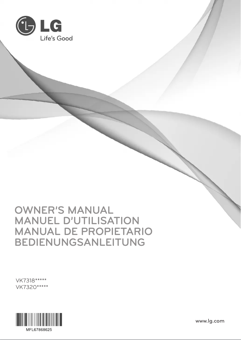 Page n°1 - Manuel utilisateur LG VK7320NHAC