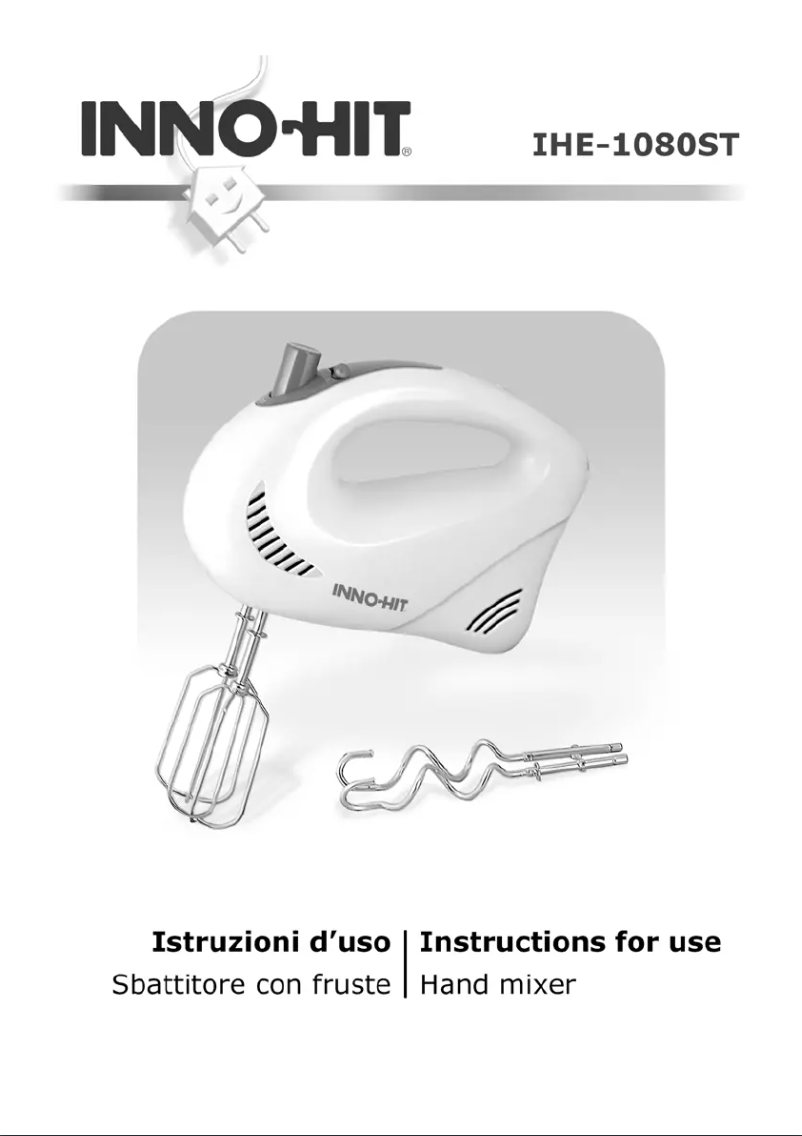 Page n°1 - Manuel utilisateur Inno-Hit IHE-1080ST