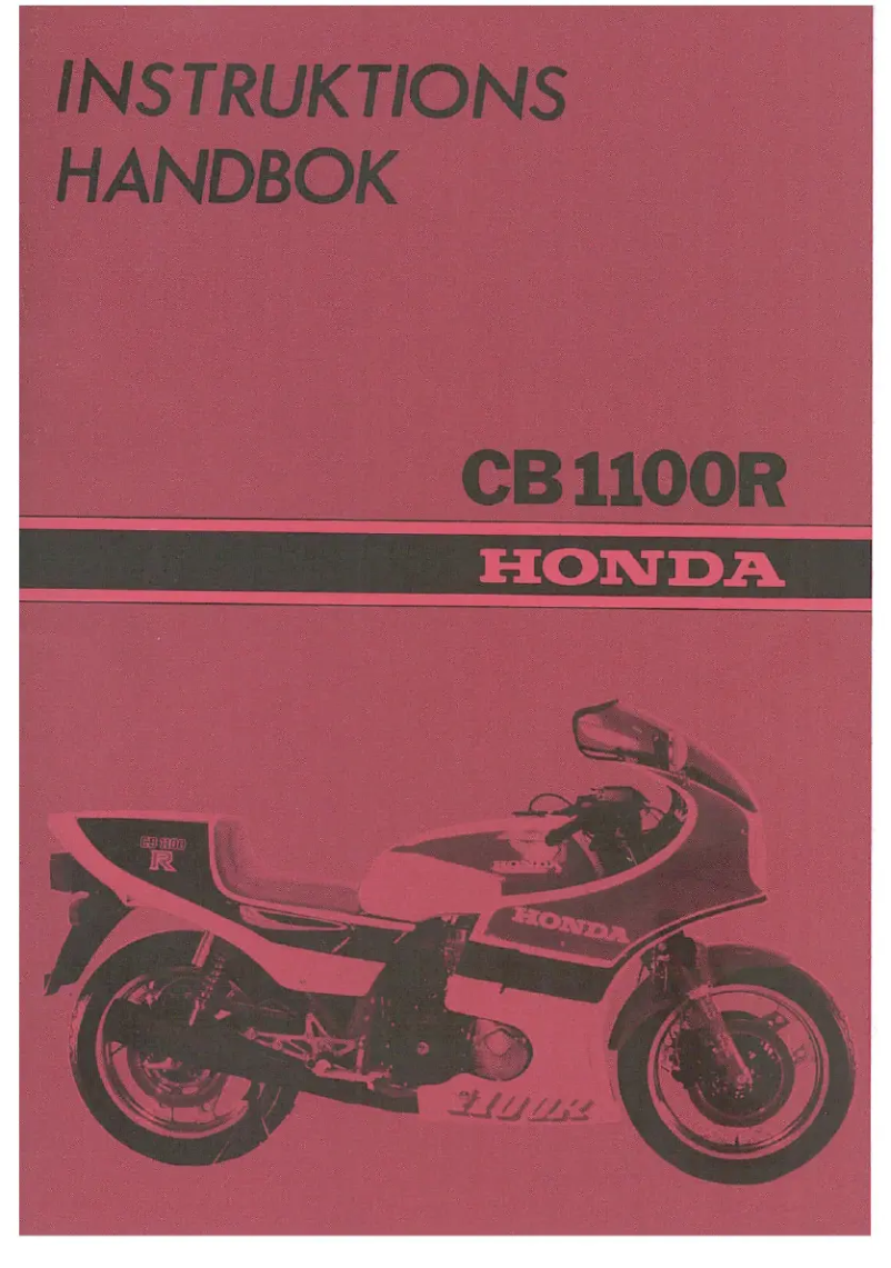 Imagen de la primera página del manual del dispositivo CB1100R