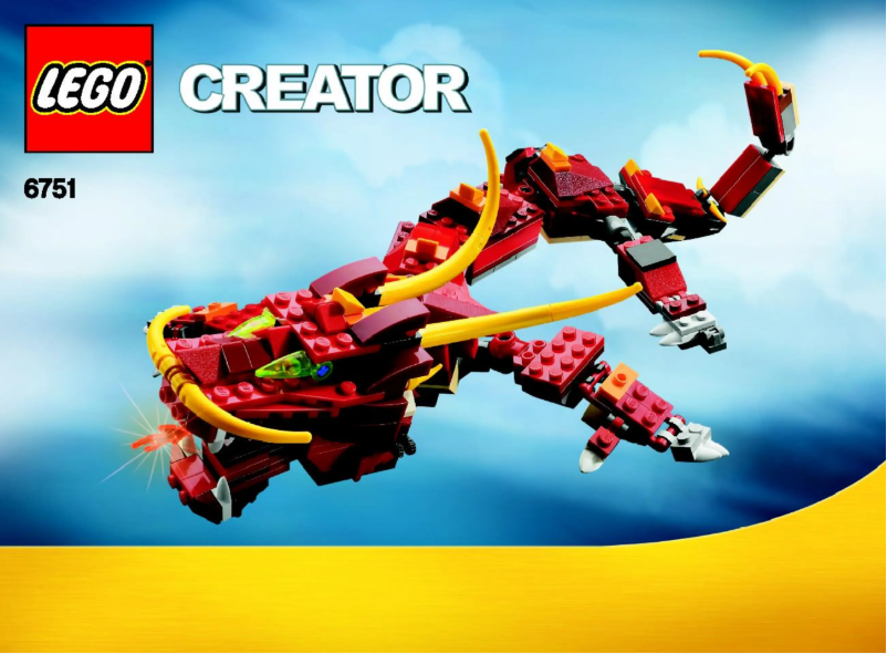 Page n°1 - Manuel utilisateur Lego Fiery Legend