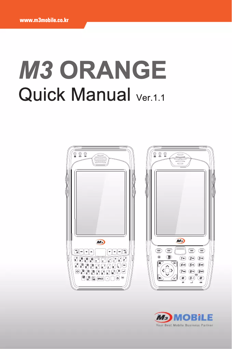 Página 1 del manual Guía de inicio rápido M3 Mobile Orange