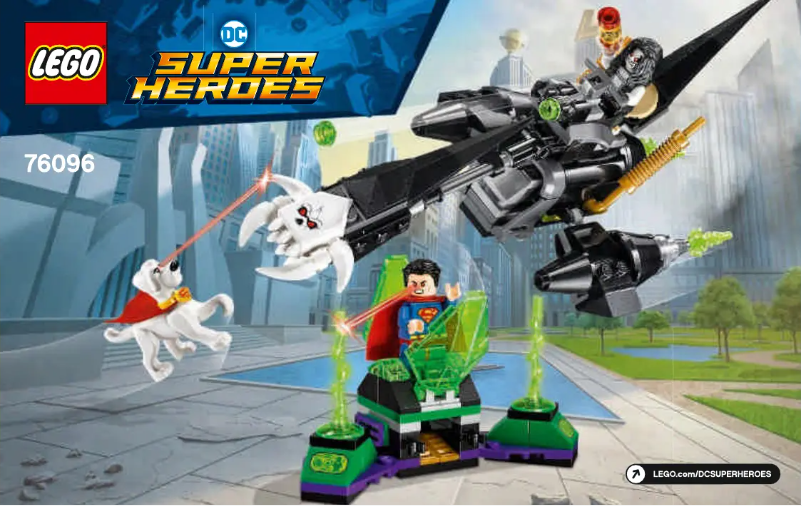 Page 1 de la notice Consignes visuelles Lego DC Super Heroes 76096