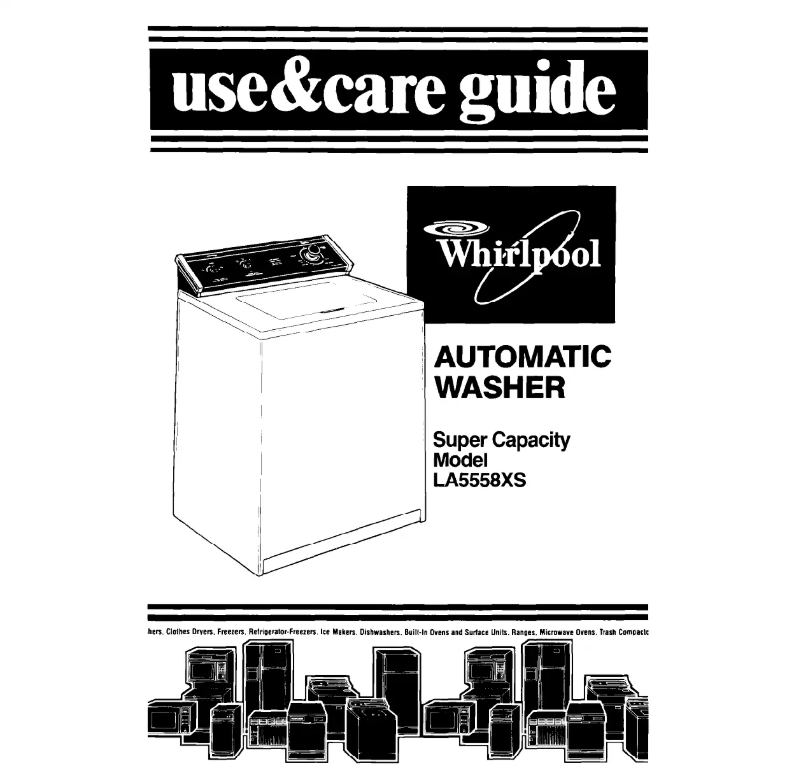 Page n°1 - Manuel utilisateur Whirlpool LA5558XS
