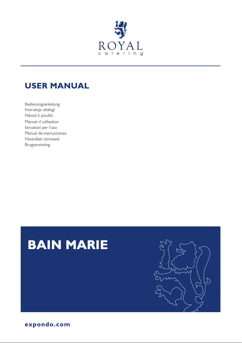 Page 1 de la notice Manuel utilisateur Royal Catering RCBM_GN1/3_1