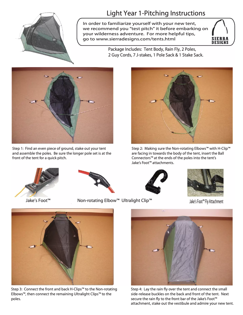 Imagen de la primera página del manual del dispositivo Light Year 1