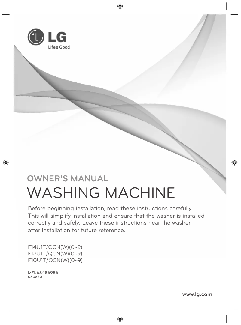 Page n°1 - Manuel utilisateur LG F14U1T