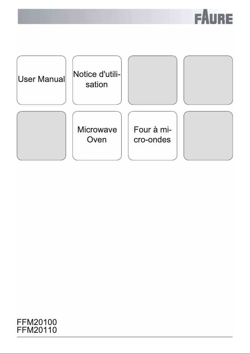 Imagen de la primera página del manual del dispositivo FFM20110WA