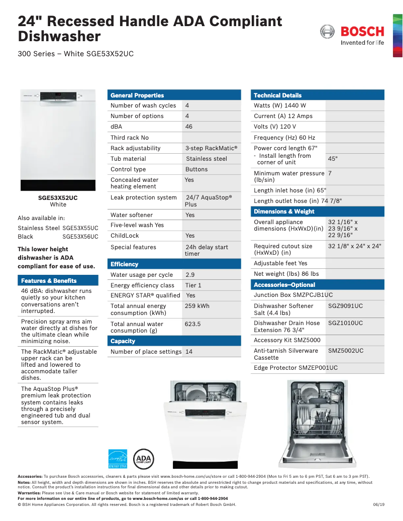 Image de la première page du manuel de l'appareil SGE53X52UC
