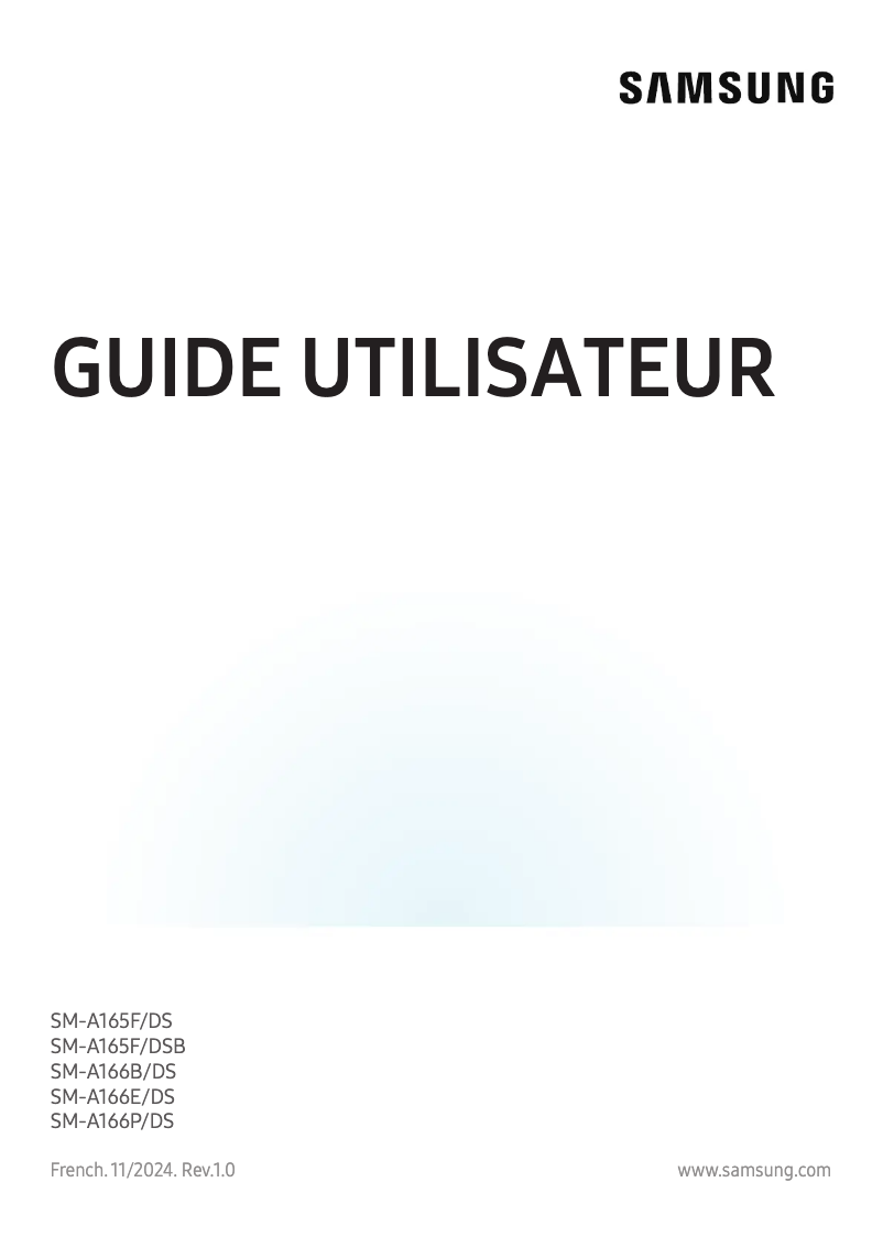 Page n°1 - Manuel utilisateur Samsung Galaxy A16 5G