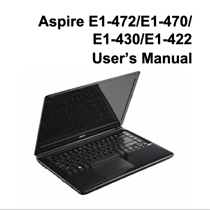 Page 1 de la notice Mode d'emploi Acer Aspire E1-422G