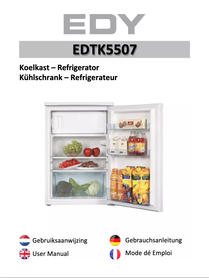 Page 1 de la notice Manuel utilisateur Edy EDTK5507