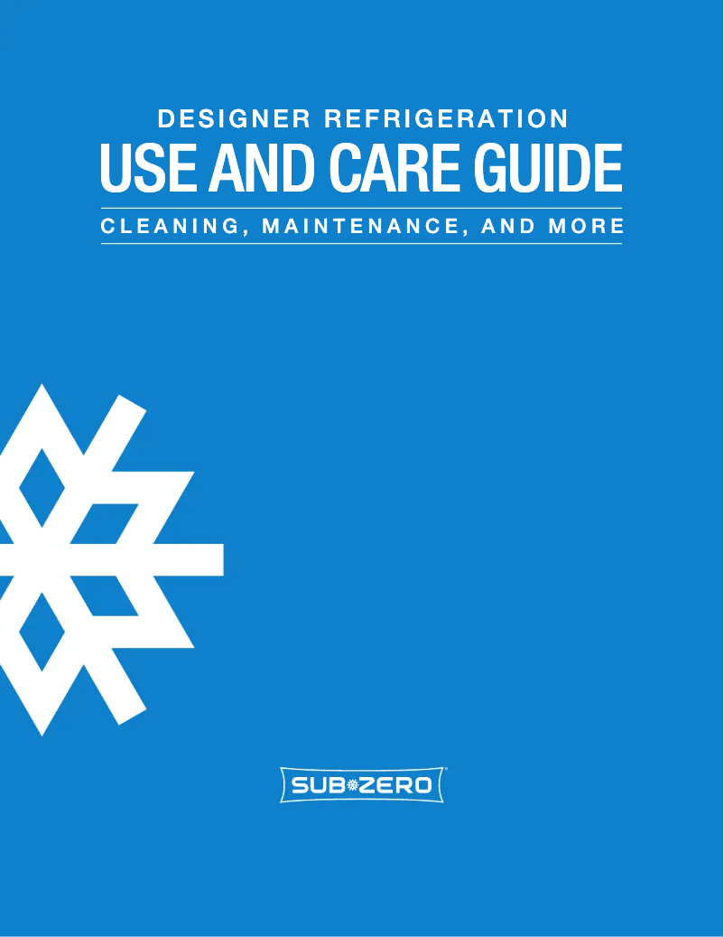 Page n°1 - Manuel utilisateur Sub-Zero ID-24FI