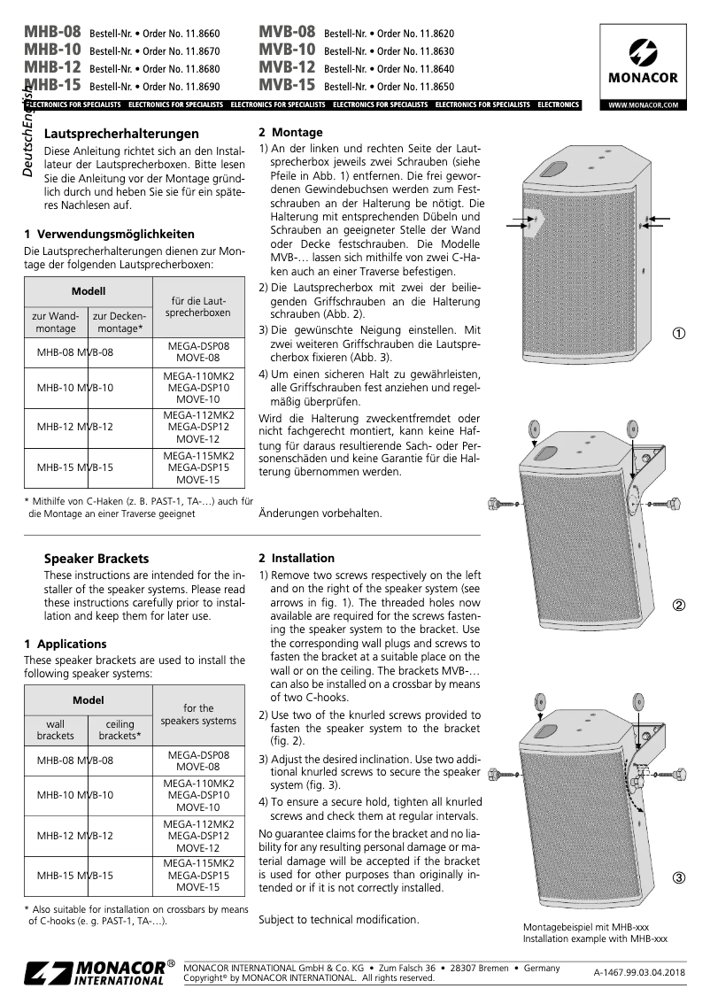 Image de la première page du manuel de l'appareil MHB-10