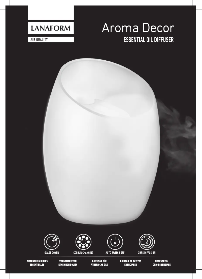 Page 1 de la notice Manuel utilisateur Lanaform Aroma Decor