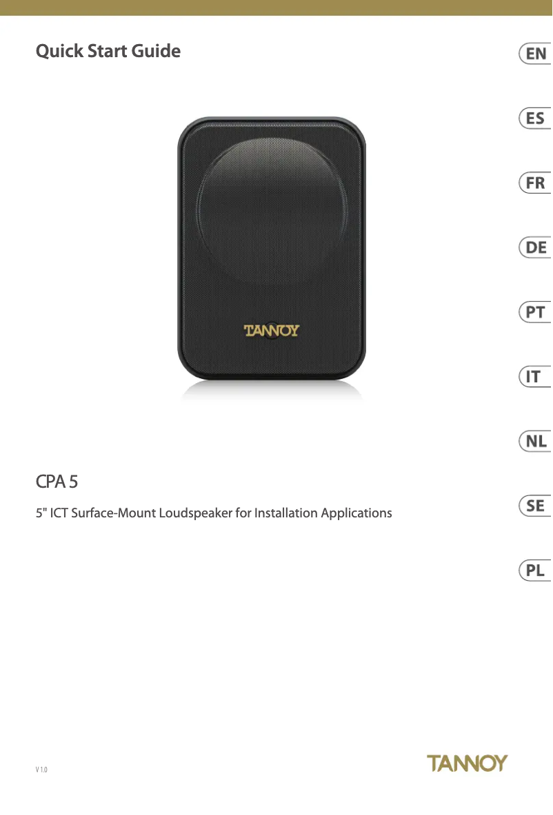 Image de la première page du manuel de l'appareil CPA 5