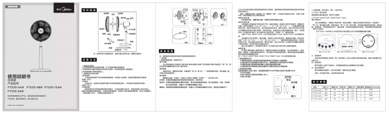 Page 1 of the manual User Manual Midea FTS30-13AR