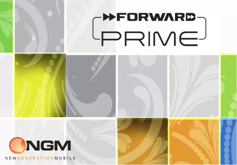 Page 1 de la notice Manuel utilisateur NGM Forward Prime