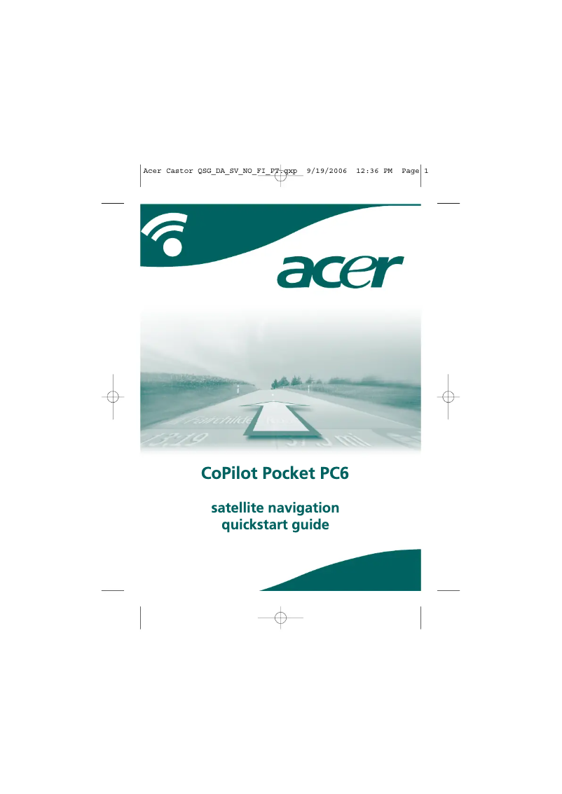 Page n°1 - Guide de démarrage rapide Acer CoPilot Pocket PC6
