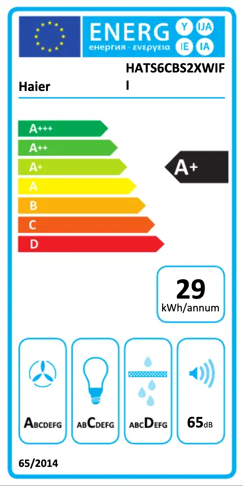 Image de la première page du manuel de l'appareil HATS6CBS2XWIFI