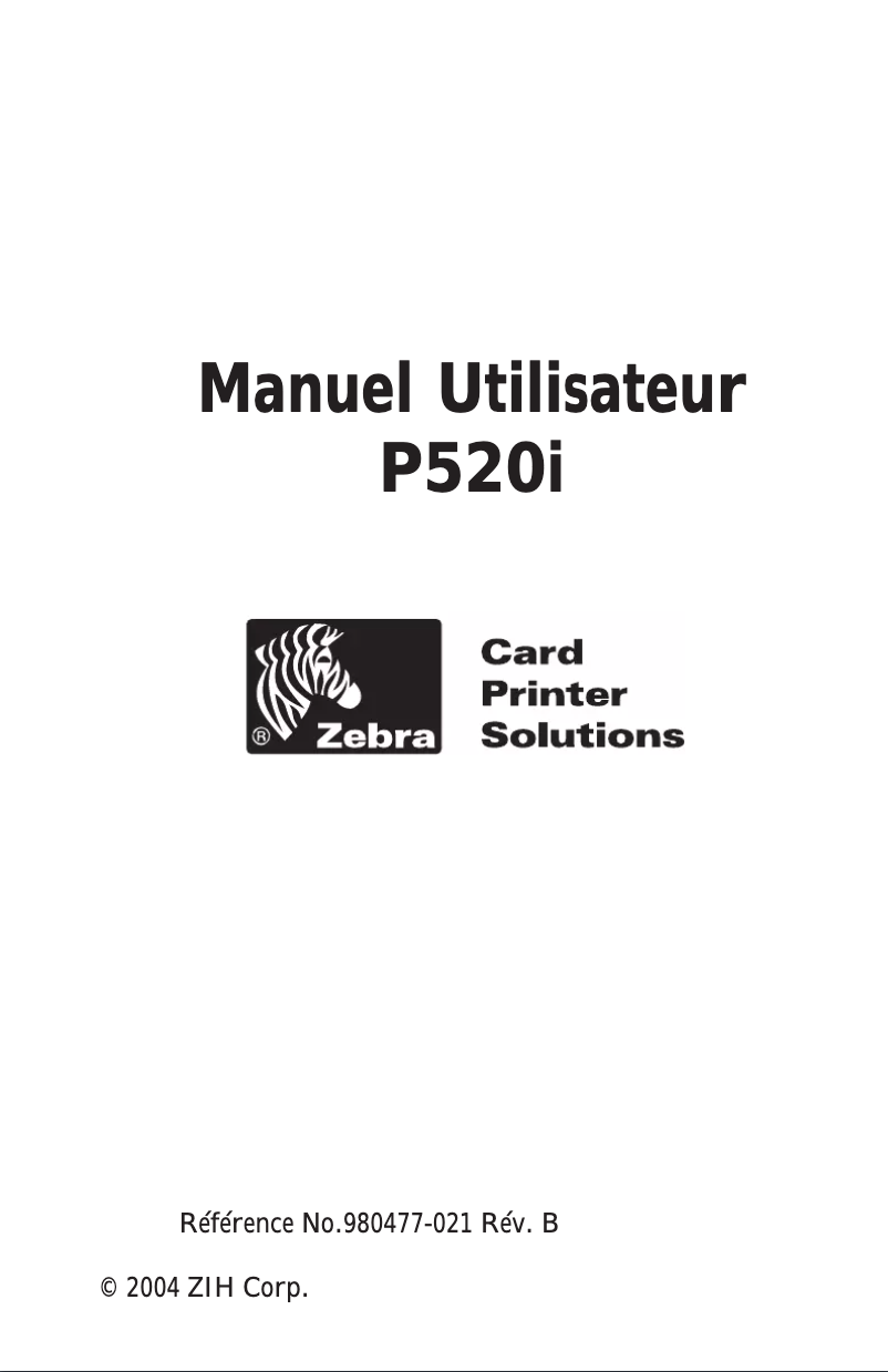 Image de la première page du manuel de l'appareil P520i