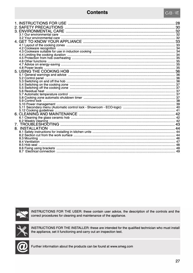 Image de la première page du manuel de l'appareil SI3733B