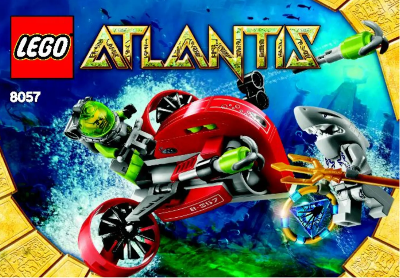 Page 1 de la notice Manuel utilisateur Lego Atlantis 8057