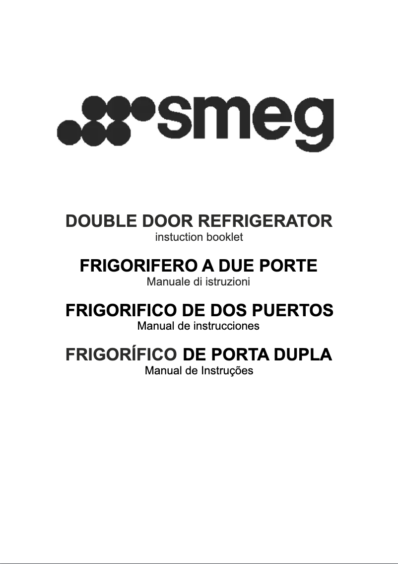 Page n°1 - Manuel utilisateur Smeg FD239APSM