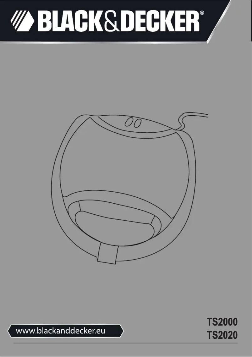Page 1 de la notice Manuel utilisateur Black & Decker TS2020